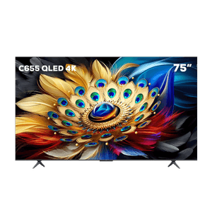 Televisor TCL 75" Smart TV 4K UHD QLED 75C655 Google TV Negro